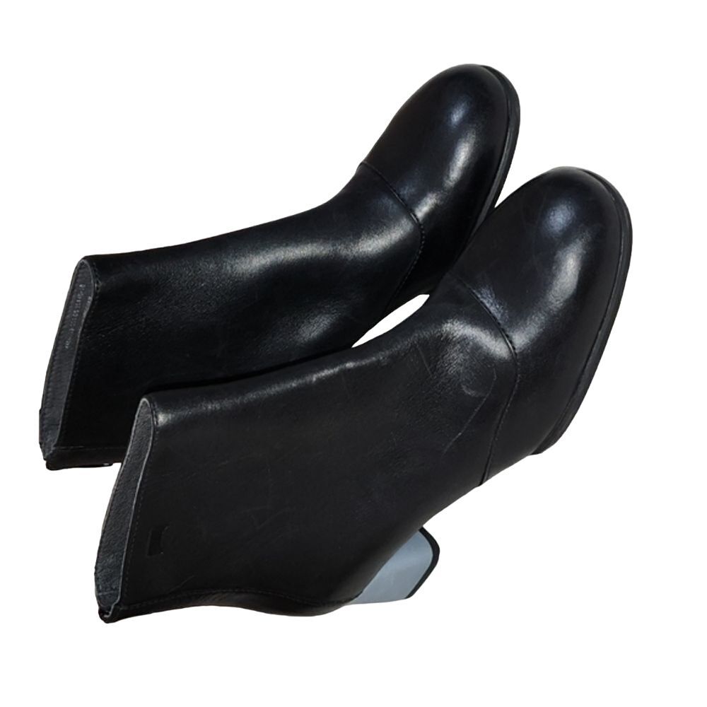 Camper Twins Black Booties‎ Blue and Green Block Heels Size 35
